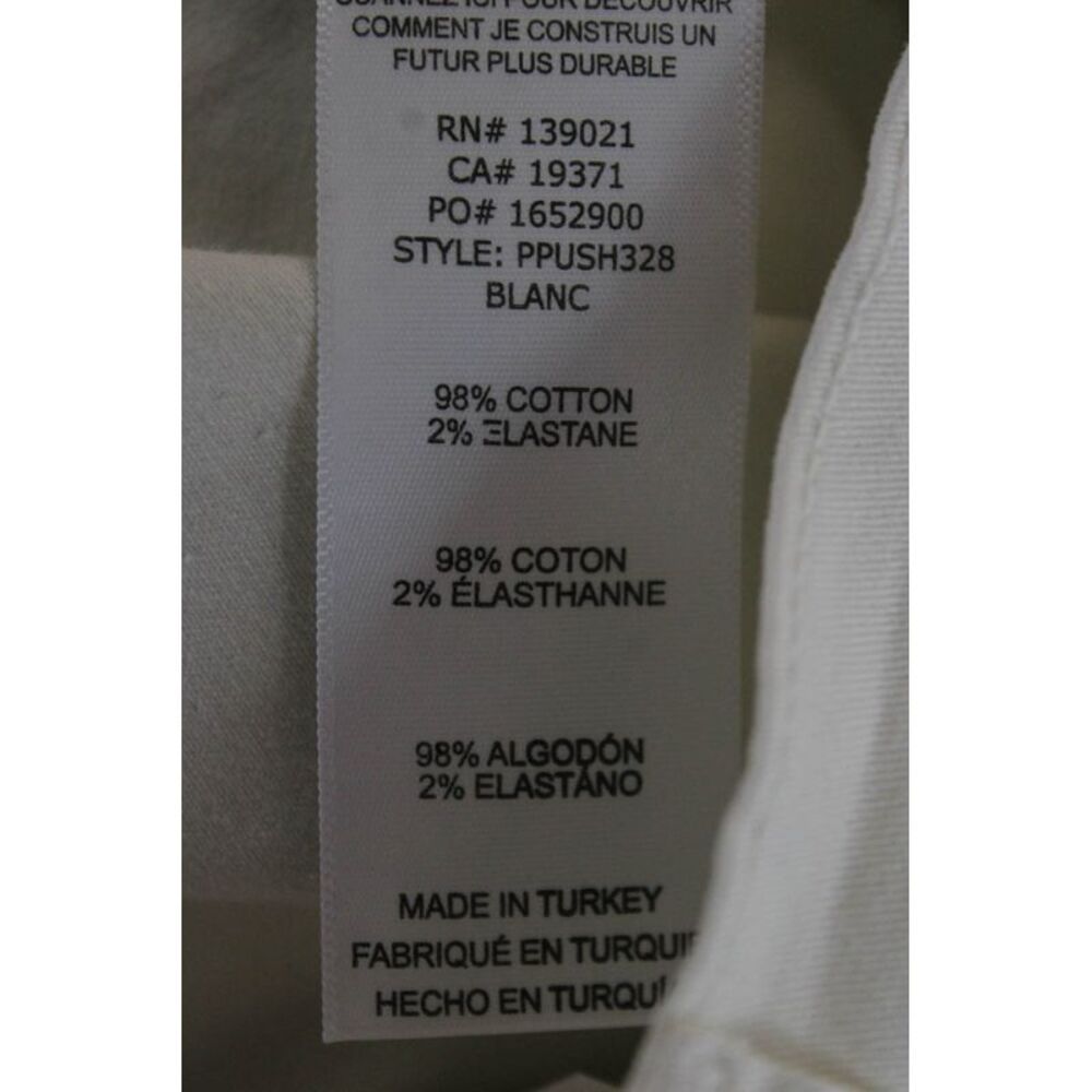 Frame Women Cargo Shorts White Cotton Elastane Size 26 - Picture 6 of 8